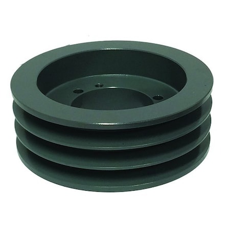 Bushing 3 Groove V-Belt Pulley 4.4 Inch OD